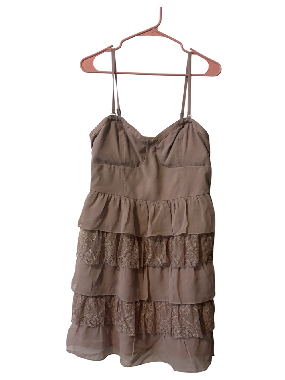 American Eagle Outfitters Mauve Smocked Waist Dress